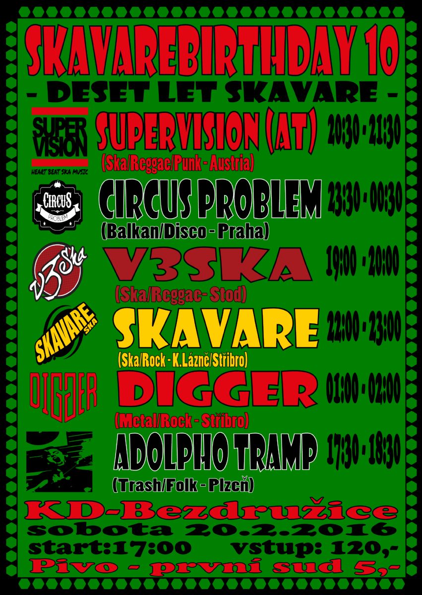 Kapela Skavare letos oslaví 10 let existence