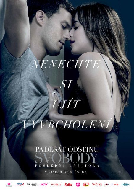 Nenechte si ujít vyvrcholení erotického thrilleru 50 odstínů!
