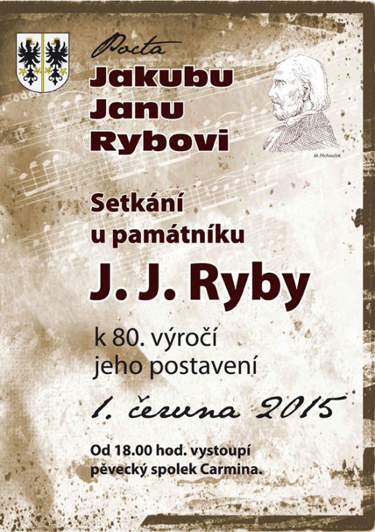 obrázek: Pocta Jakubu Janu Rybovi v Přešticích