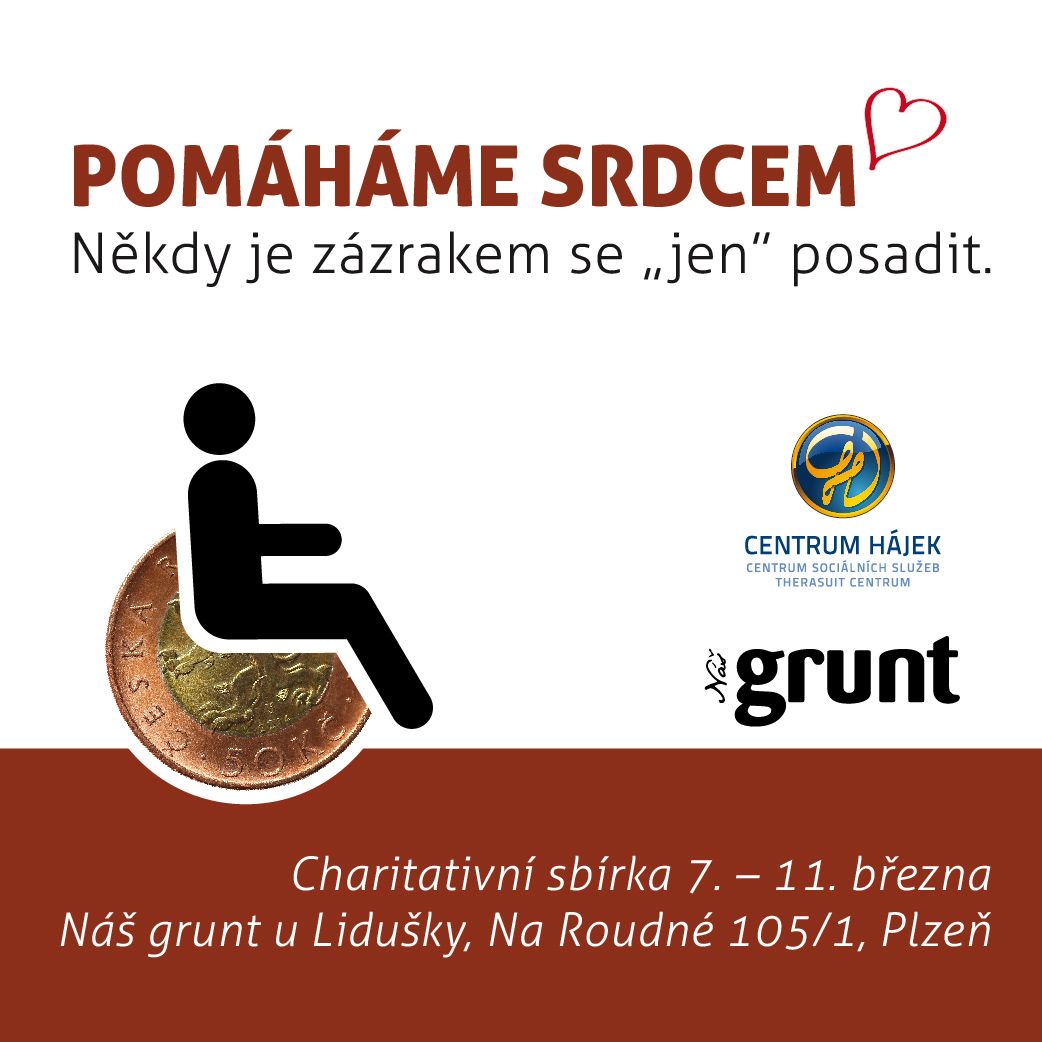 Sbírka pro Centrum Hájek aneb Když posadit se znamená více než jen ležet