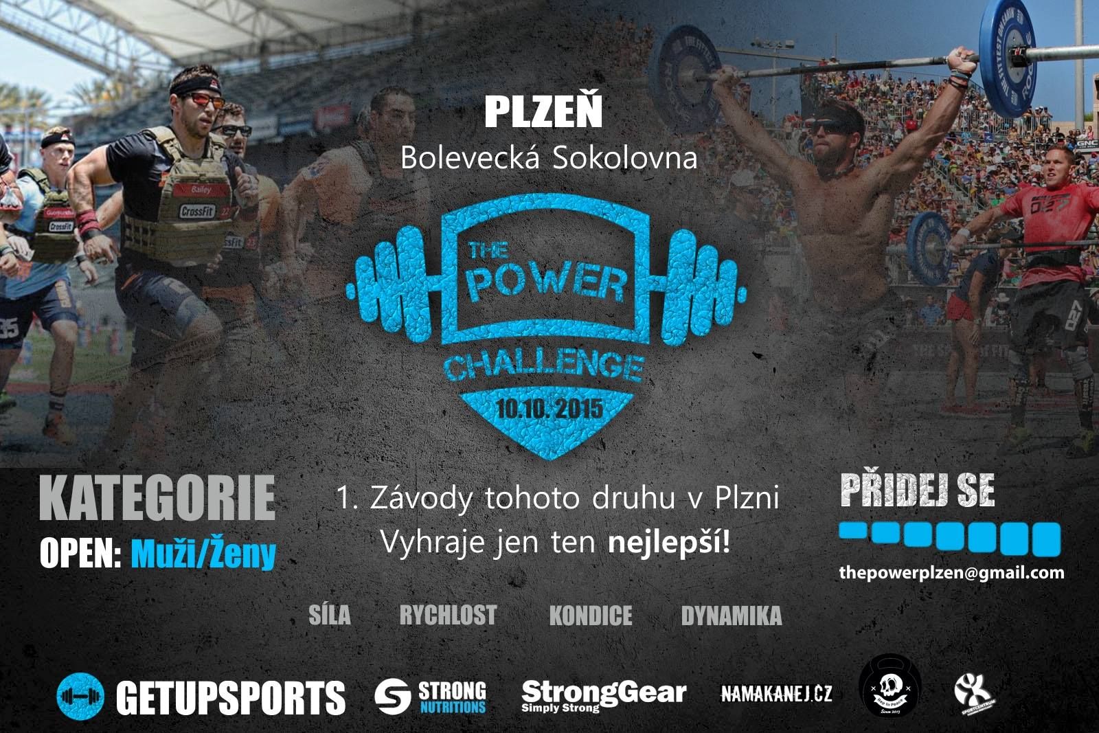 Sportovní závody THE POWER v Plzni již tuto sobotu!
