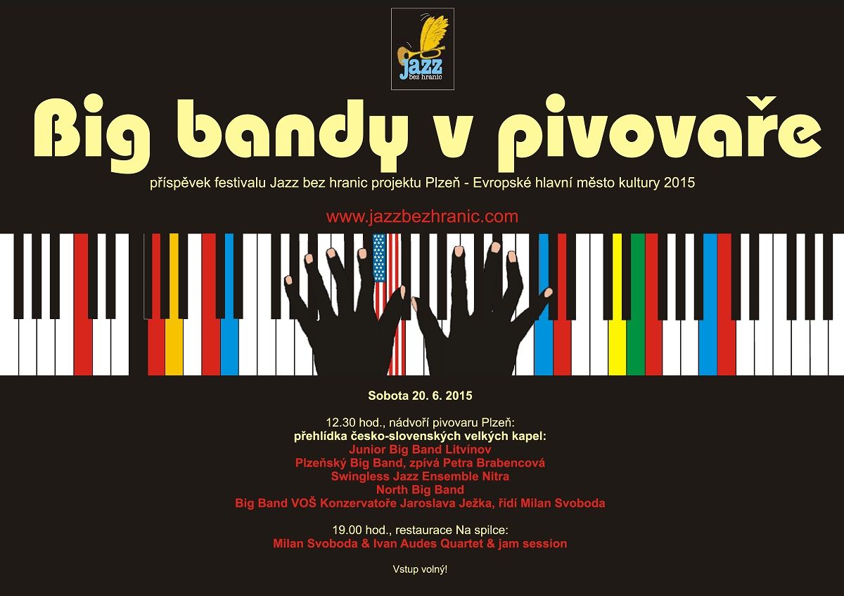 V sobotu 20.6. Big bandy v pivovaře v Plzni