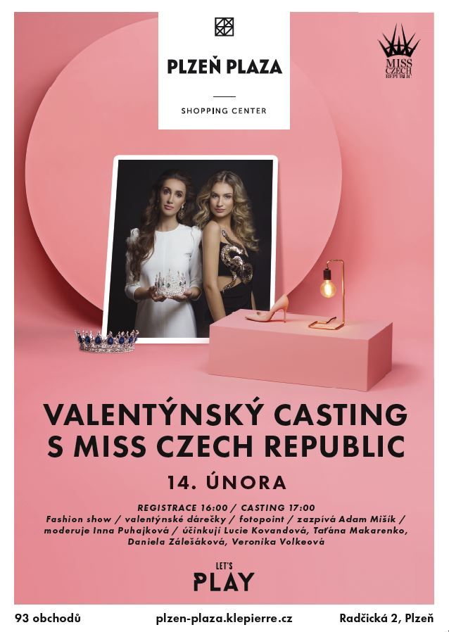 obrázek: Valentýnský casting s MISS CZECH REPUBLIC 2018 v OC Plaza