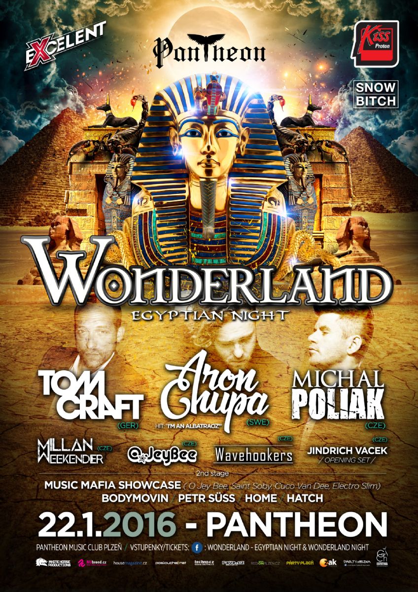 obrázek: WONDERLAND - Egyptian Night tento pátek v Pantheon Clubu