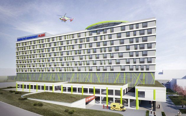 Na Lochotíně vyroste dvanáctipatrová chirurgie. Na střeše bude heliport