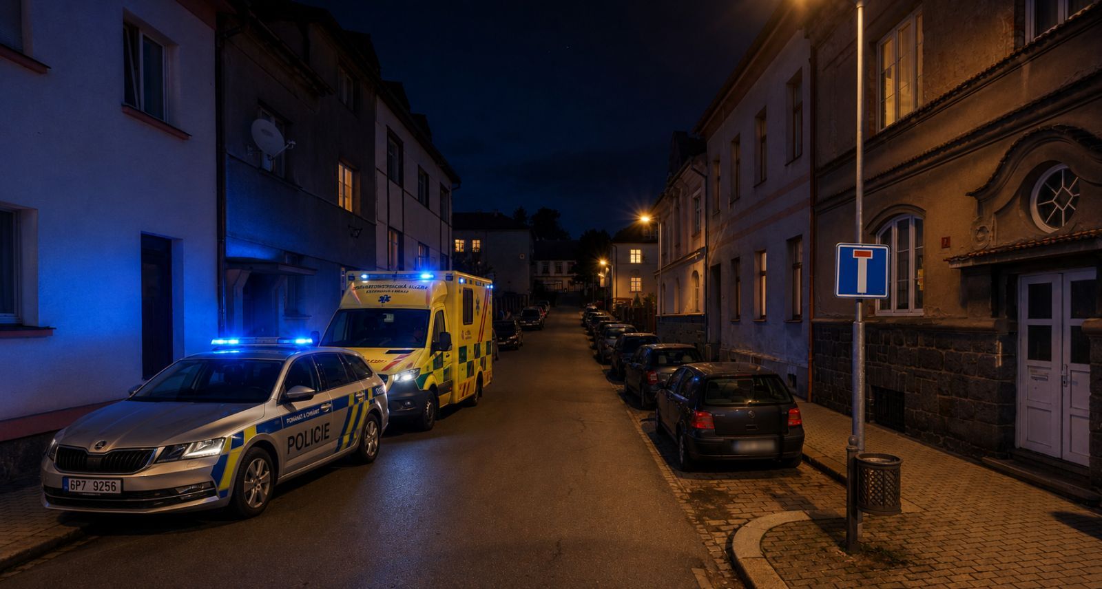 Noční hádka v Klatovech kvůli hluku skončila pobodáním, zraněného vezli do Plzně