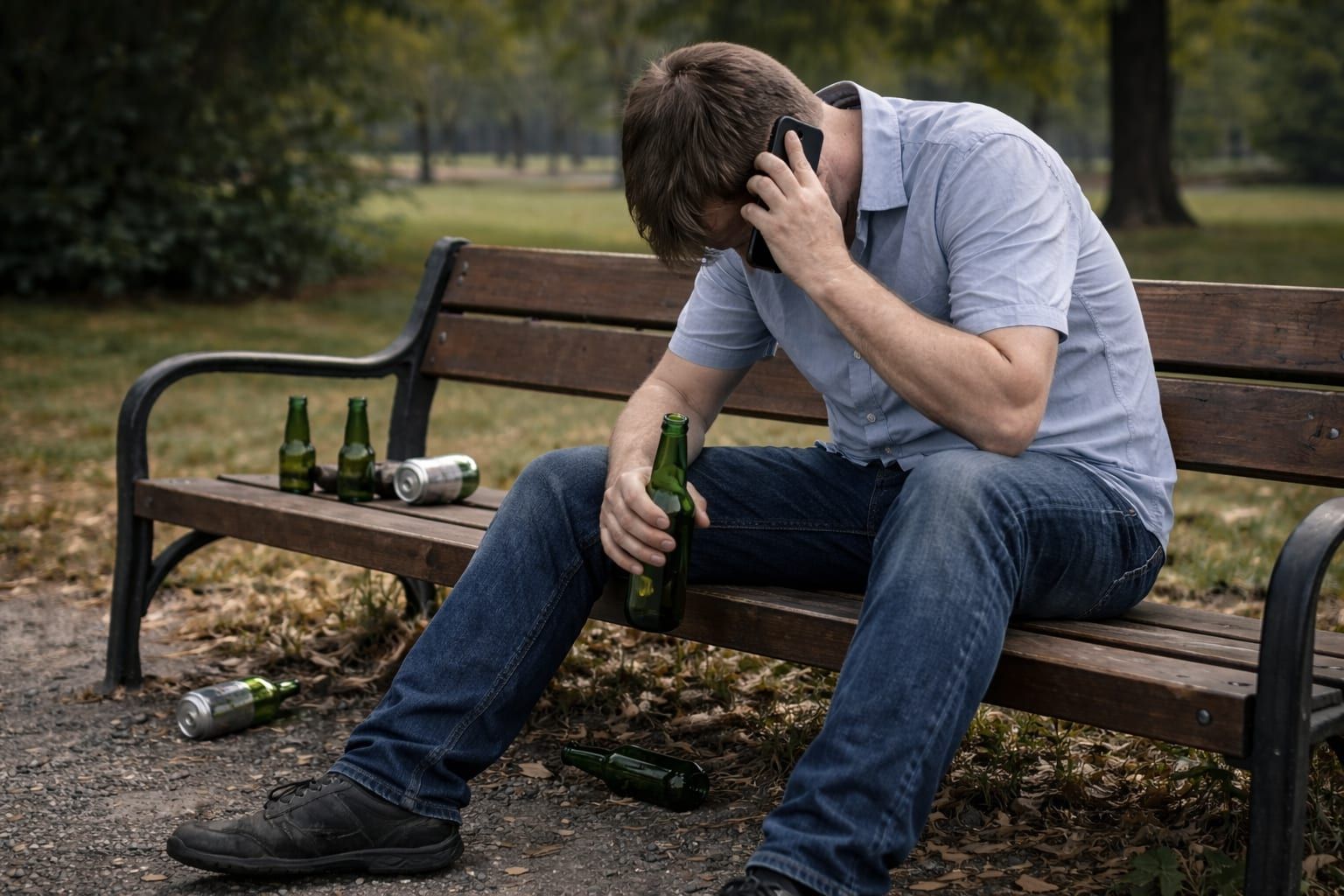 Opilec 14× zneužil linku 158, bylo mu smutno, nakonec skončil v nemocnici