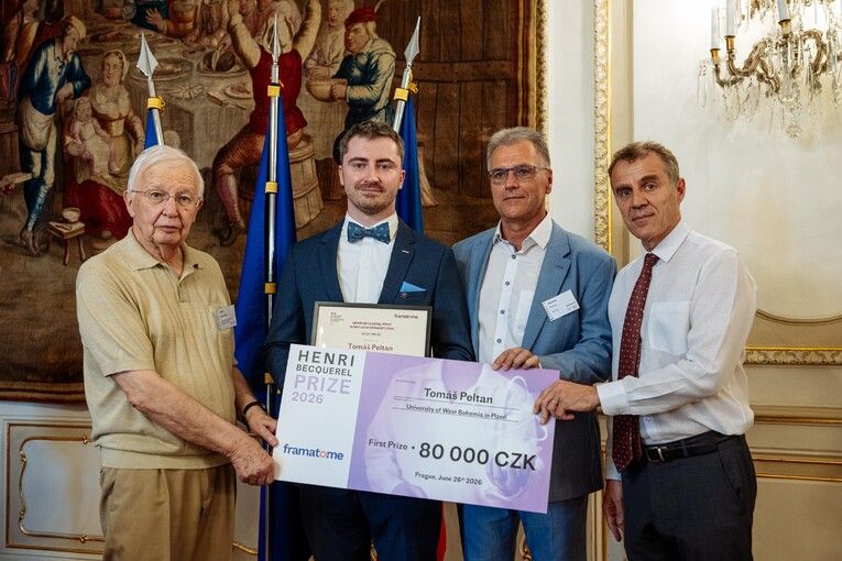 Absolventi ZČU získali první a druhé místo v soutěži Cena Henriho Becquerela v Praze