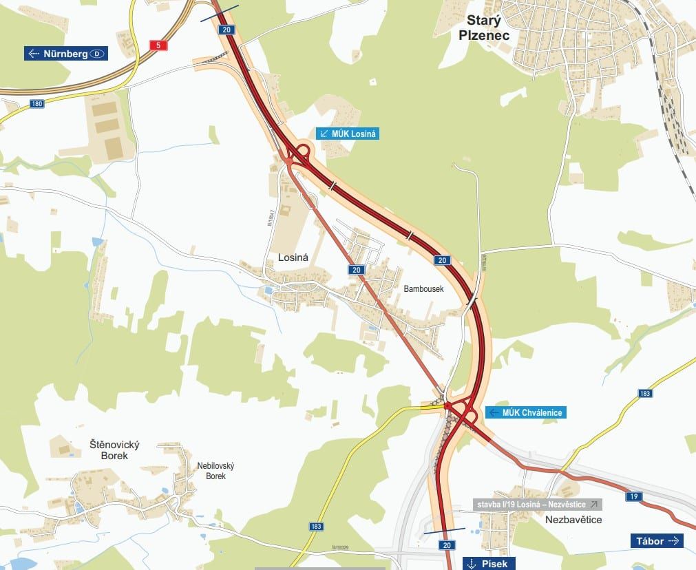 Losiná má blíž k vytouženému obchvatu