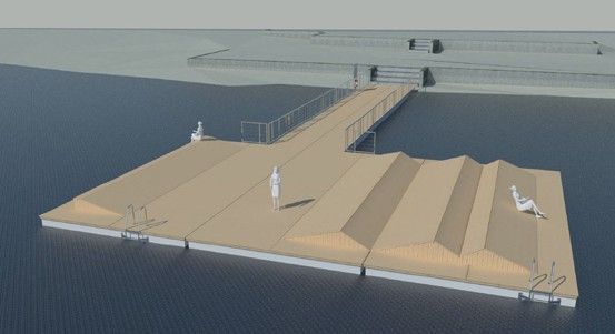 Na Boleváku začíná instalace tří plovoucích mol, promenádu u Ostende čeká omezení