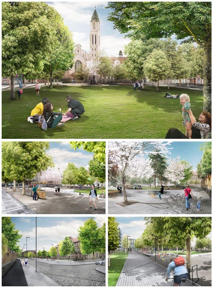 Jiráskovo náměstí se promění v zelené srdce Slovan