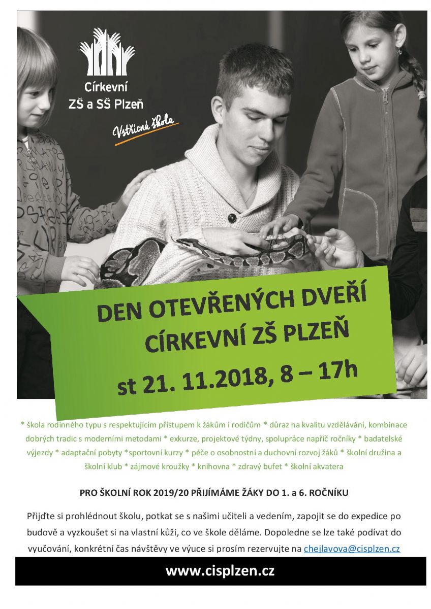 obrázek: Přijďte prozkoumat Církevní ZŠ.