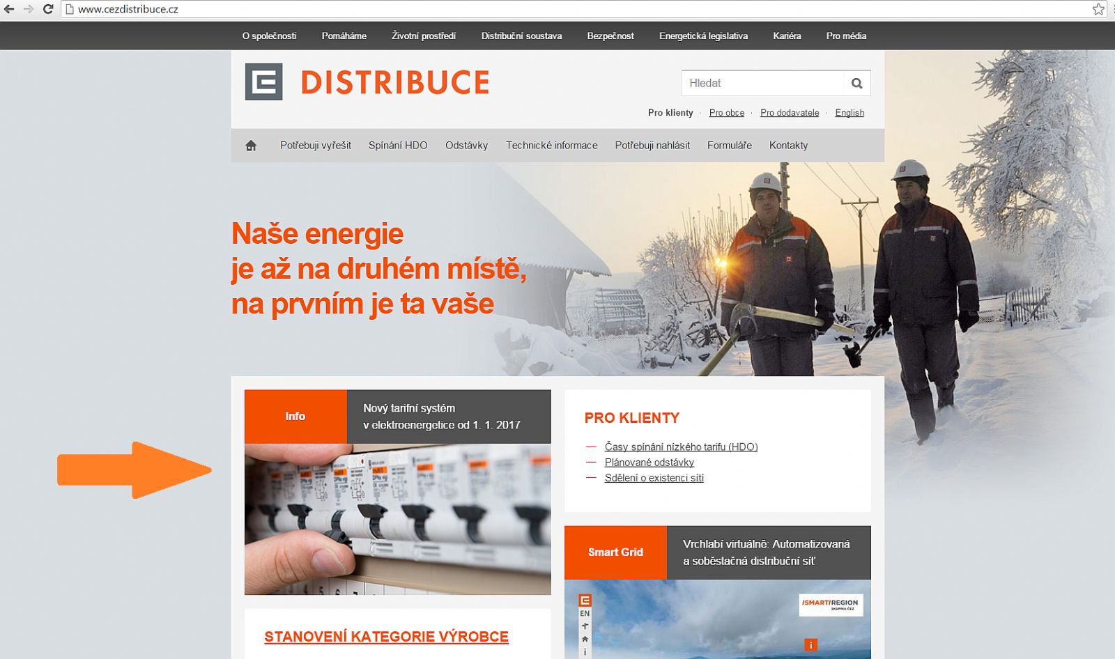 ČEZ informuje o novém tarifním systému