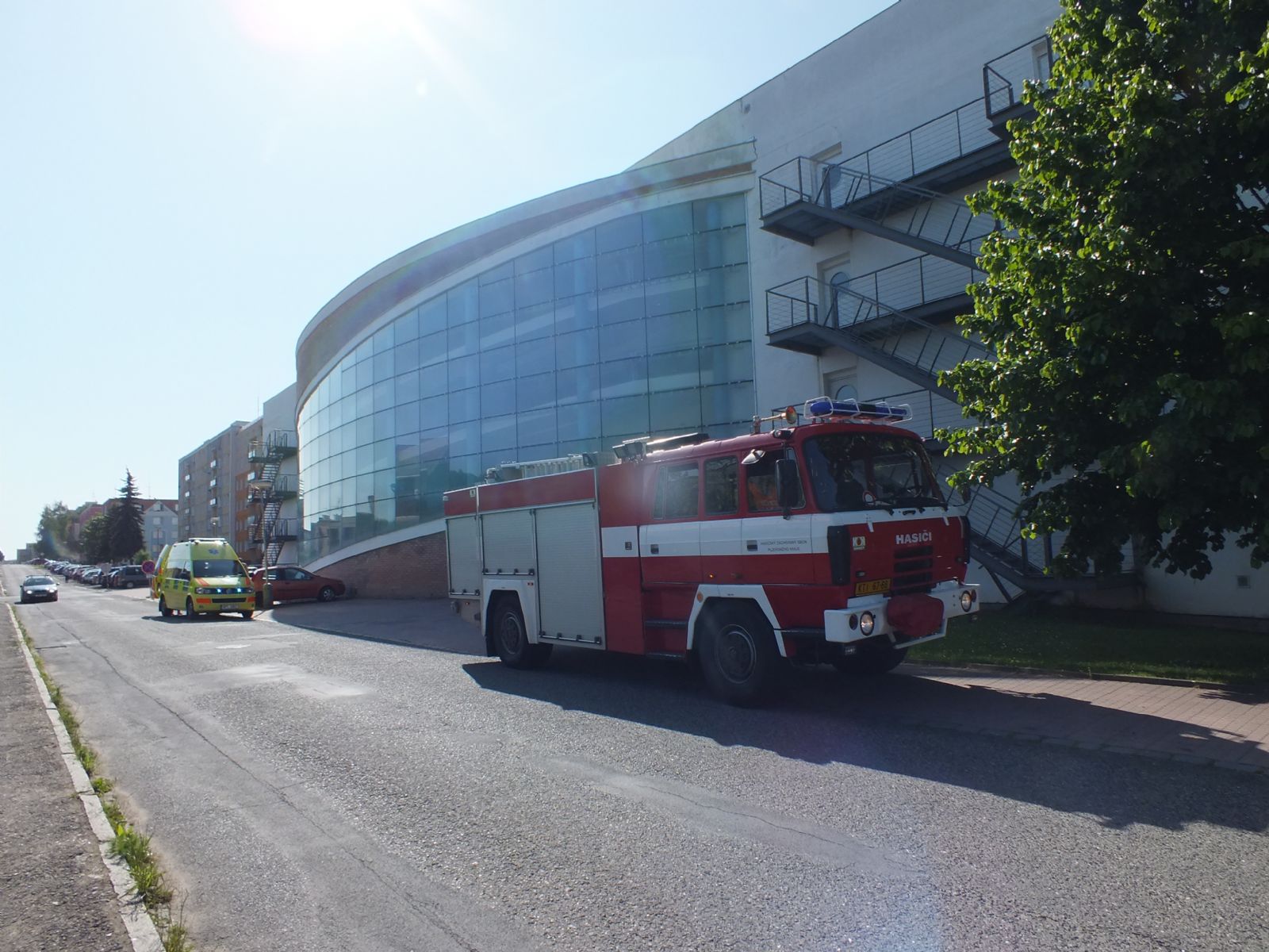 Dům s pečovatelskou službou v Horažďovicích hořel. Naštěstí jen cvičně