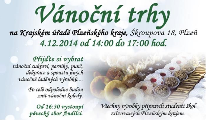 Krajský úřad v Plzni hostí ve čtvrtek vánoční trhy 