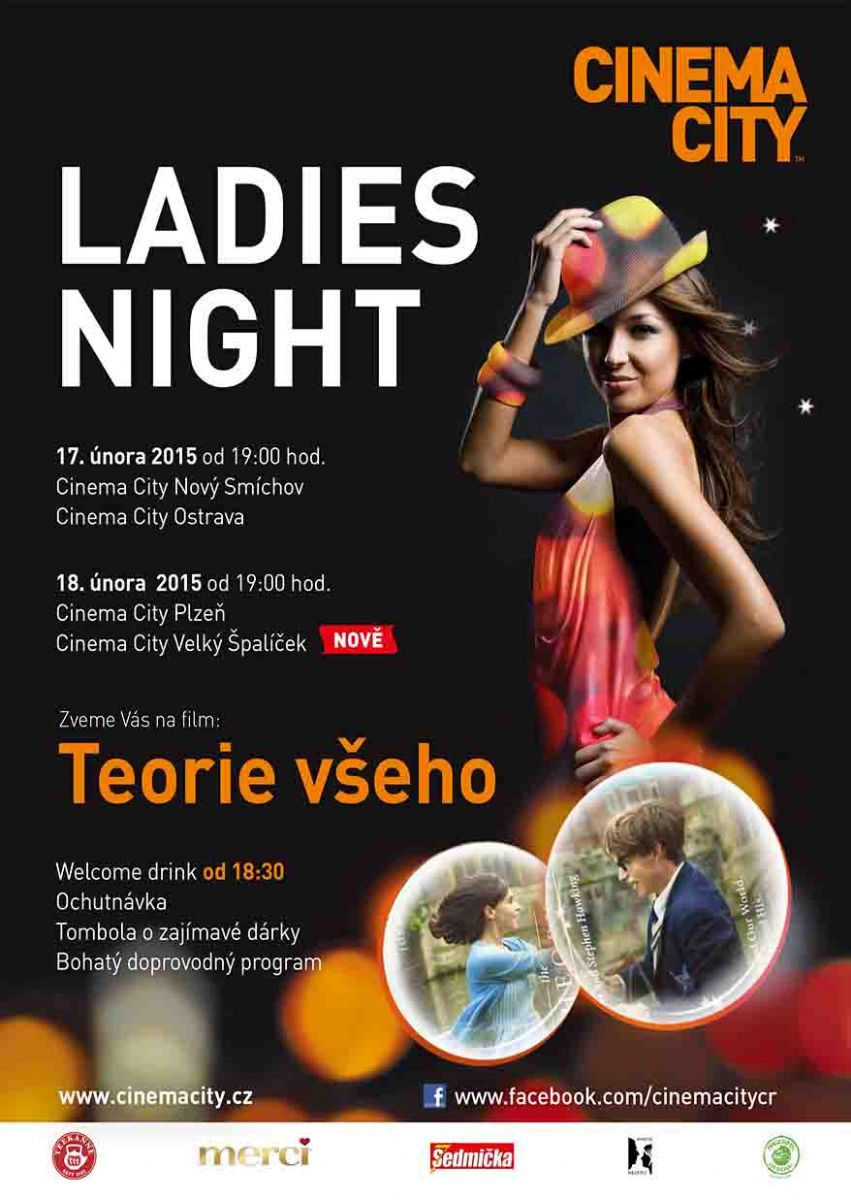 Ladies Night v Cinema City nabídne ve středu předpremiéru Teorie všeho