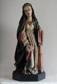 obrázek: Masné krámy ve středu představí středověkou sochu Panny Marie