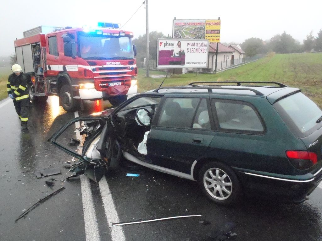obrázek: Nehoda za Losinou: Dvě zranění