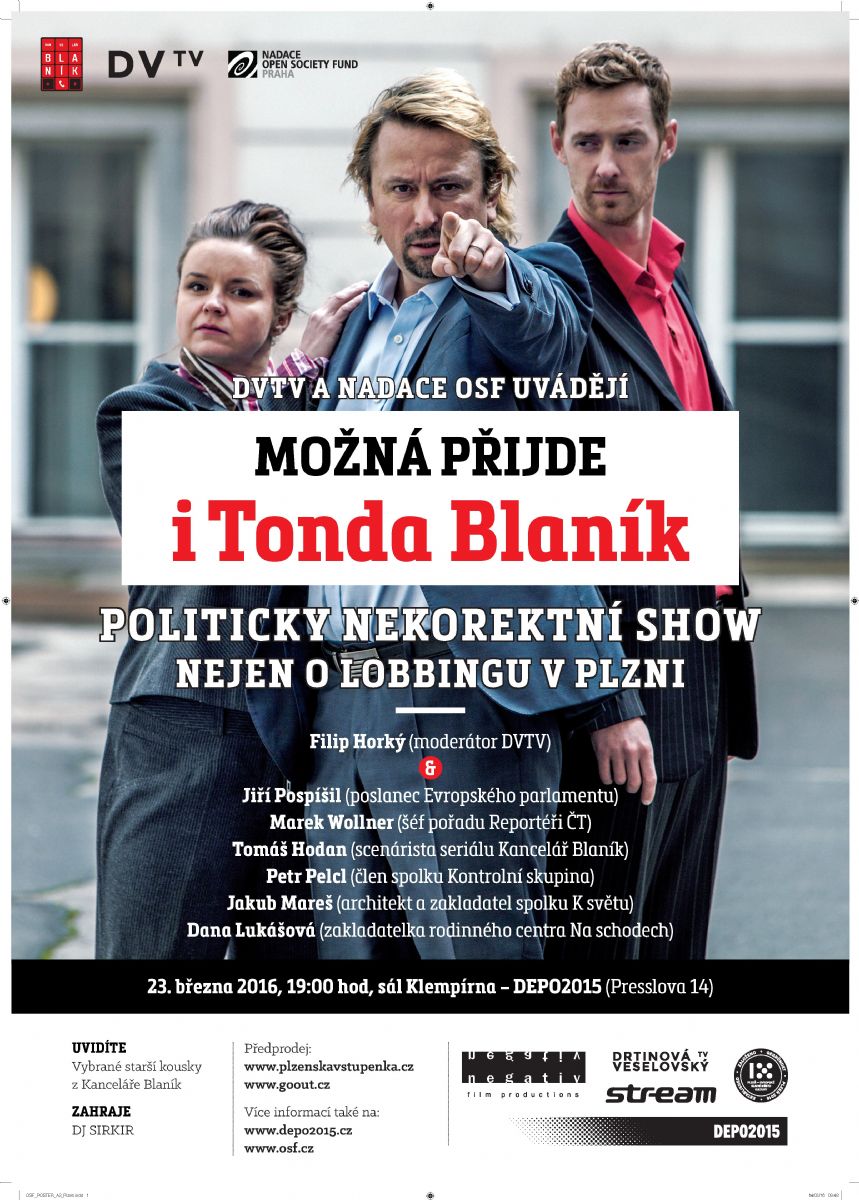 obrázek: Politicky nekorektní show Možná přijde i Tonda Blaník se ve středu přesouvá do Plzně 