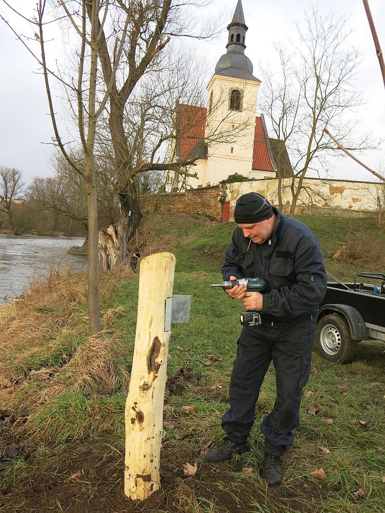 U kostela sv. Jiří můžete vyzkoušet dětskou stopovačku 