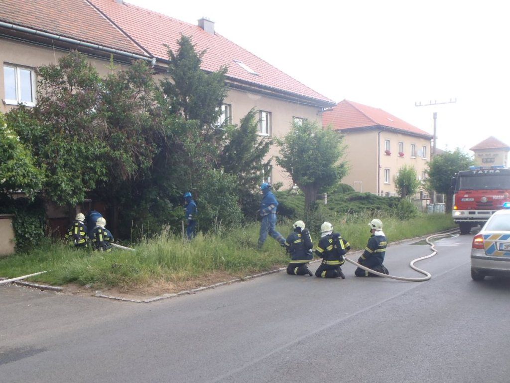 V Přešticích hořela plynová přípojka