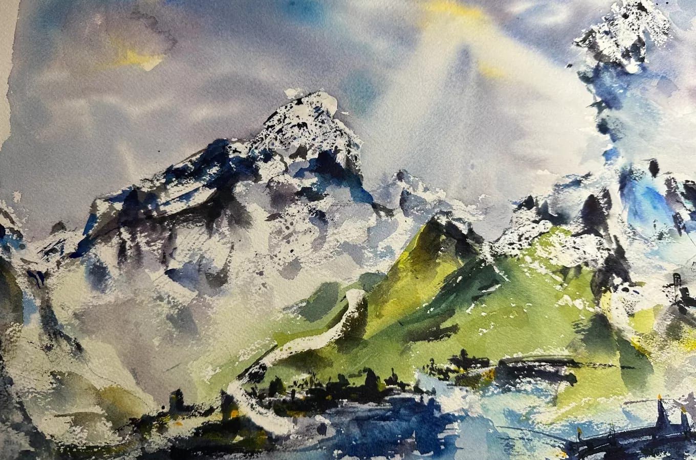 Akvarel plný emocí, Velká synagoga v Plzni hostí výstavu Tanec živlů