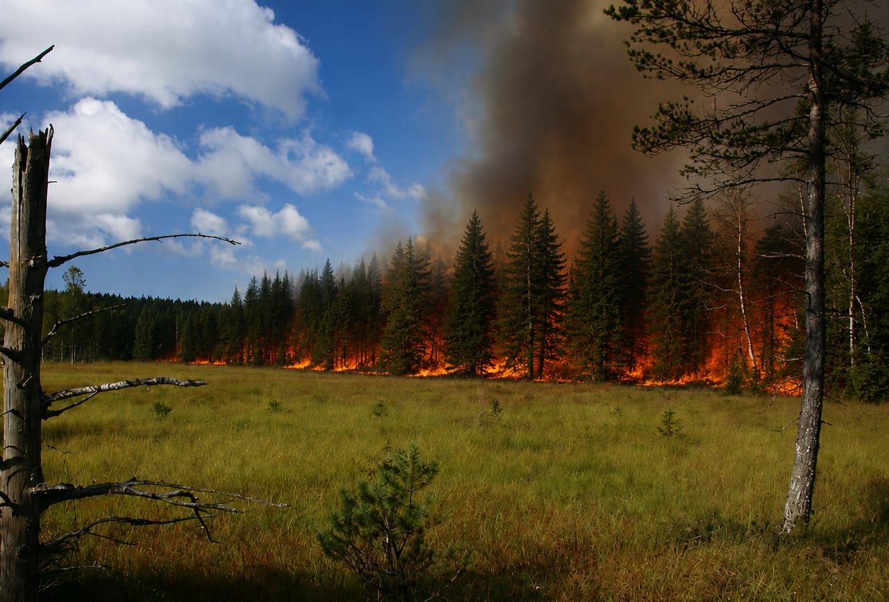 obrázek: Šumava je po týdnech bez deště extrémně suchá. Národní park varuje před rozděláváním ohně