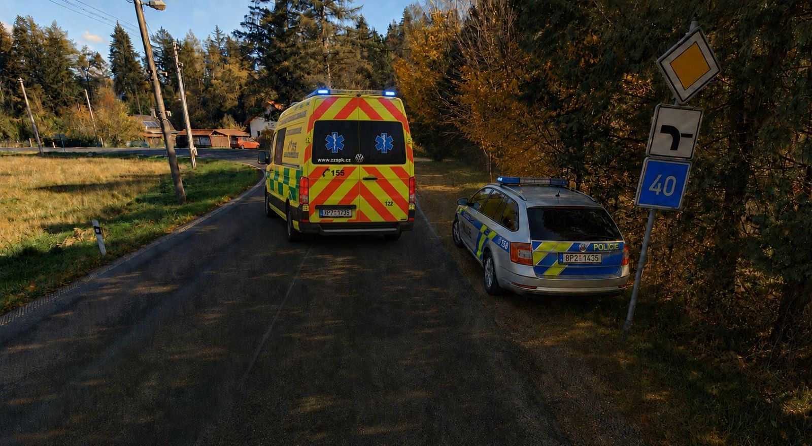 Tragická vyjížďka u Sušice. Devětasedmdesátiletý cyklista narazil do stromu