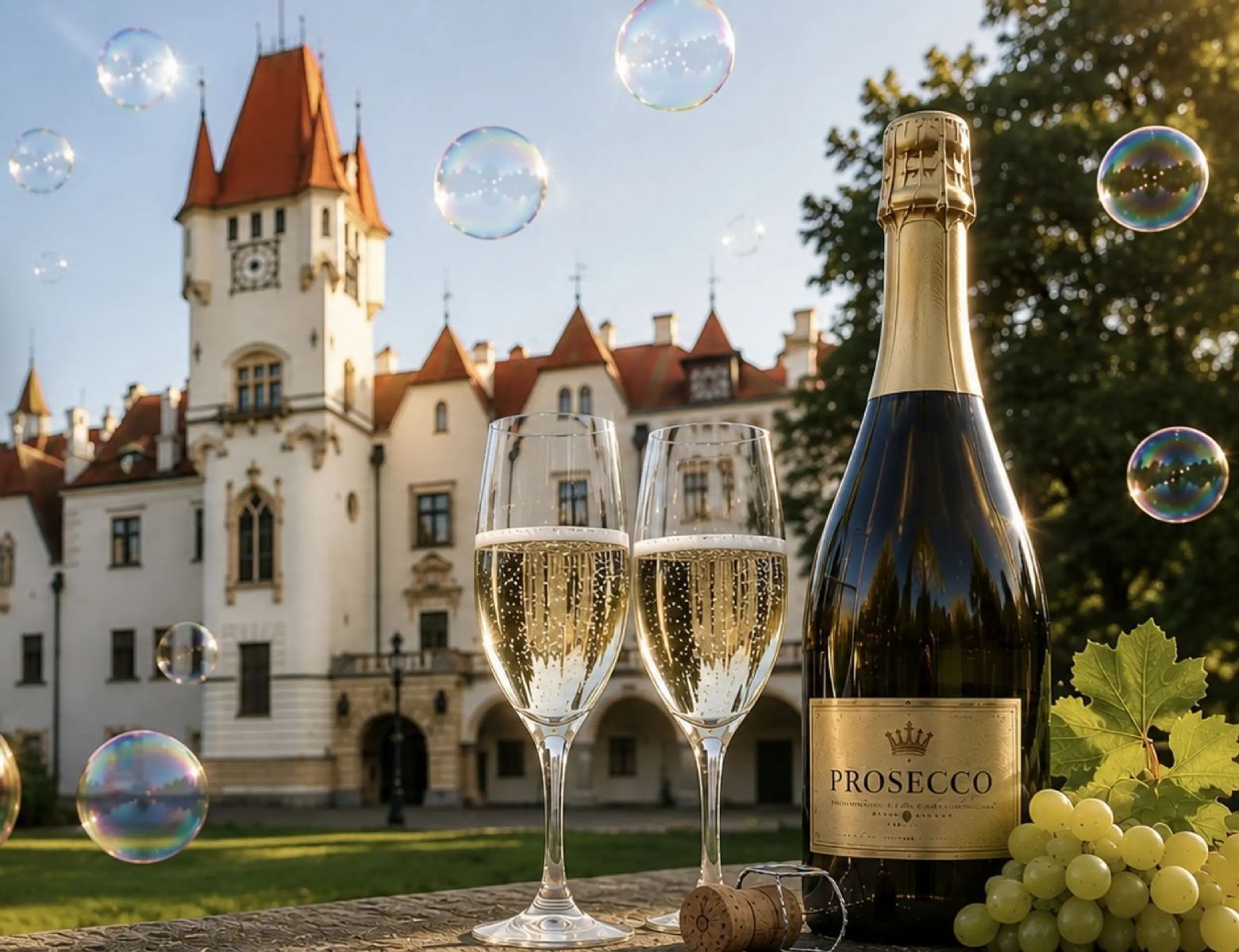 Zámek Žinkovy zve na Prosecco & Víno. Ochutnávat se budou sekty, spritzy i tichá vína