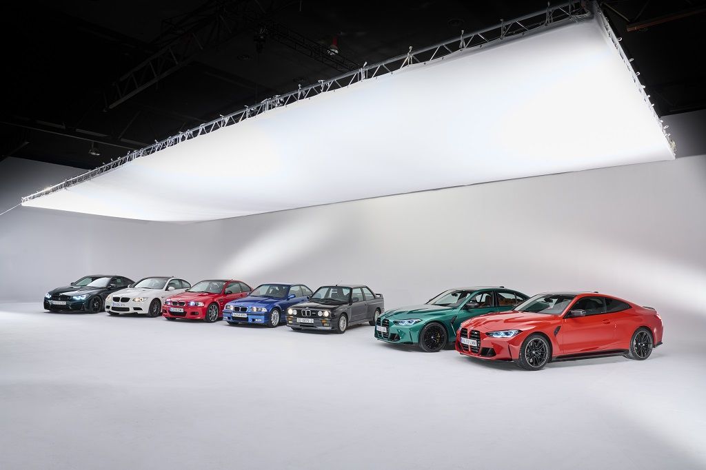 obrázek: Šest generací BMW M3 a M4