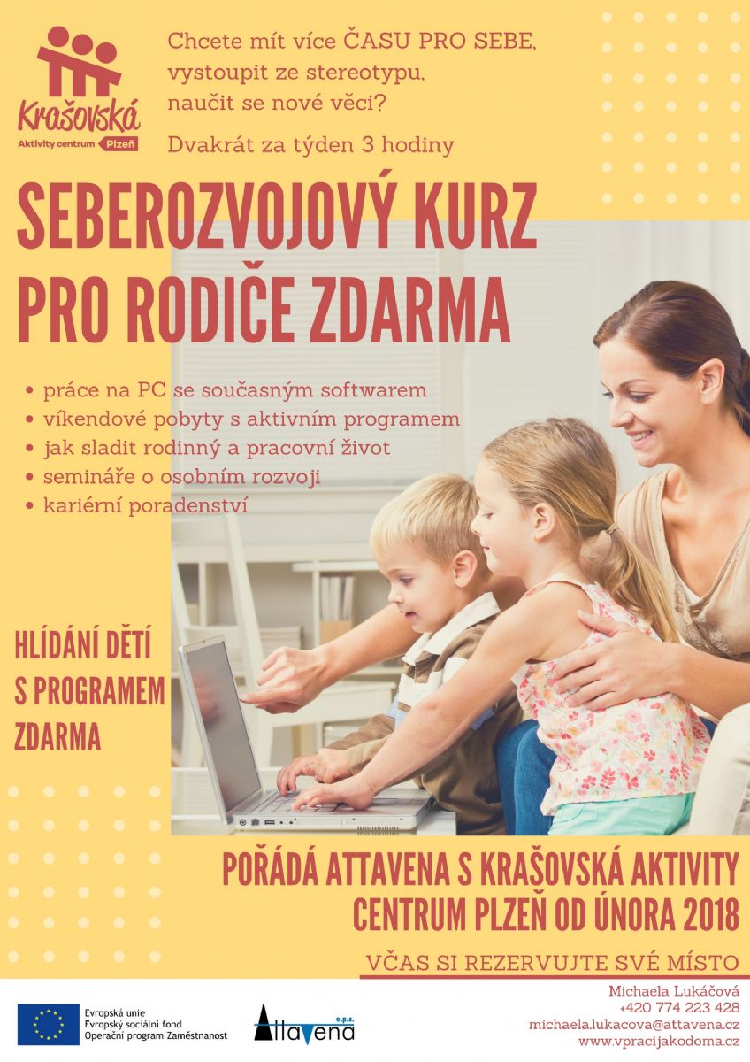 obrázek: Chcete přijít na jiné myšlenky na mateřské dovolené? Obnova profesních znalostí a snadný návrat do práce.