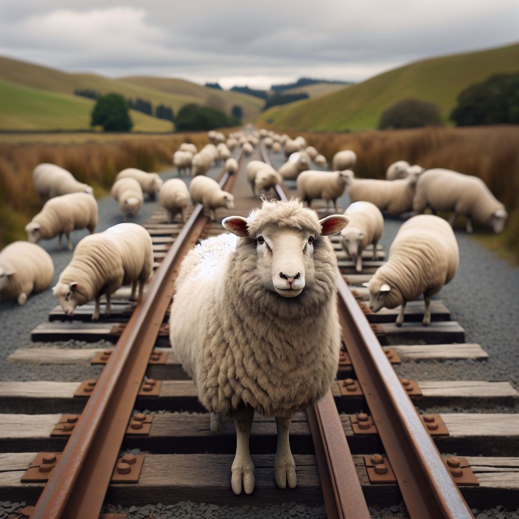 Ovce zastavily rychlík do Plzně