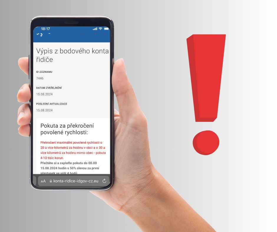 Pozor na nový podvod. Lidem v Plzni chodí falešné SMS o pokutě za rychlost