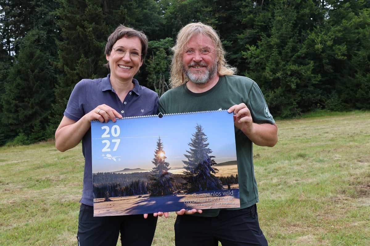 Šumava a Bavorský les představily kalendář 2027 Divočina bez hranic s 13 snímky