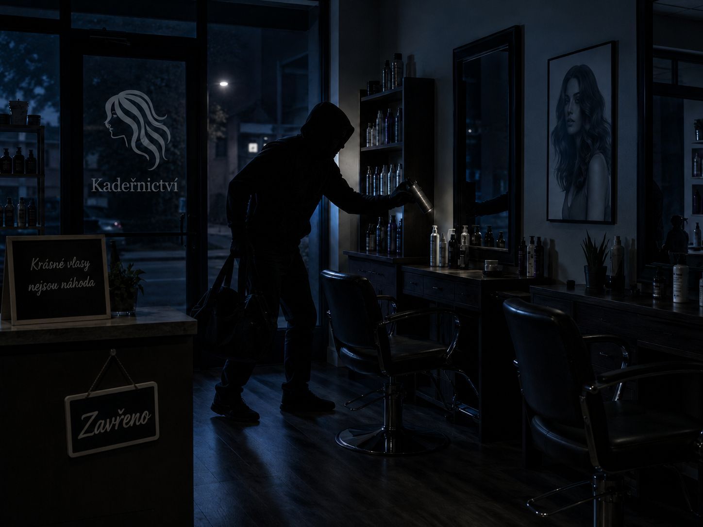 Za dva týdny měl vykrást auto, restauraci i salon. Skončil ve vazbě