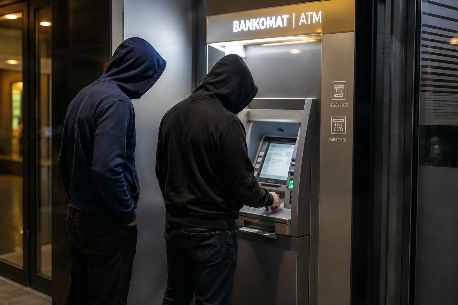 Bankomaty jim proměnily falešné peníze ve skutečný milion. Zkoušeli to i v Plzni