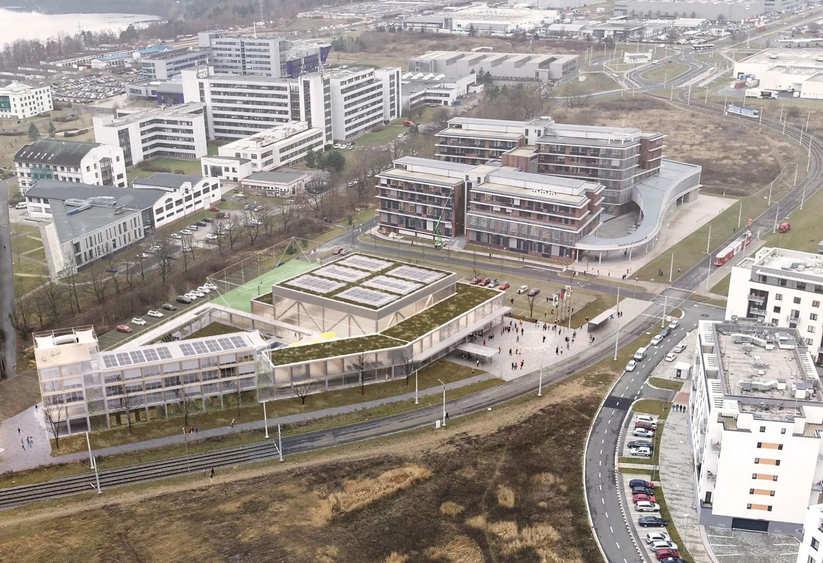 Nová sportovní hala, bazén a parkování? Plzeň ladí s univerzitou velký projekt na Borech