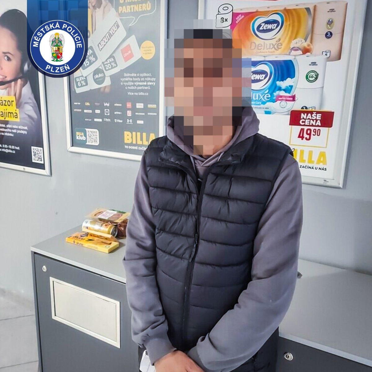 V Plzni za tři hodiny dvakrát chytili stejného zloděje v Lidlu a Bille