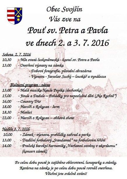 Pouť sv. Petra a Pavla ve Svojšíně
