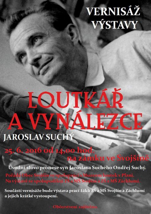 Přijďte 25.6.2016 na vernisáž výstavy Jaroslava Suchého
