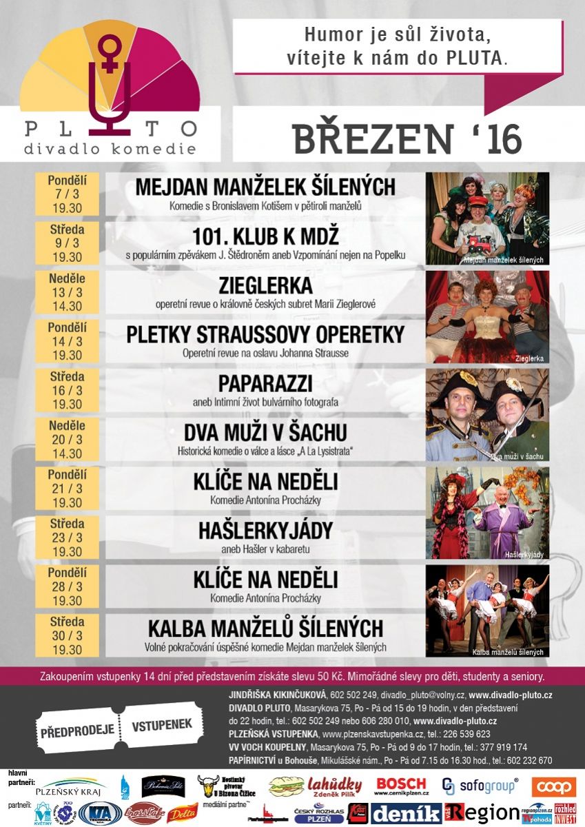 obrázek: Program Divadla PLUTO na měsíc březen