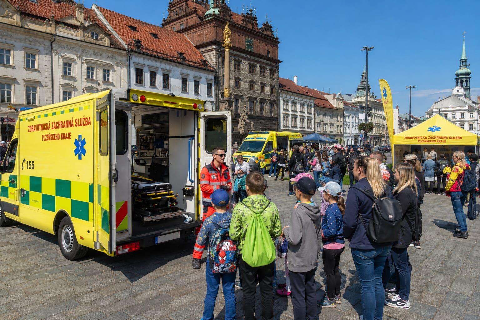 obrázek: Den linky 155 přivede záchranáře na náměstí. Lidé si vyzkouší první pomoc i tísňové volání