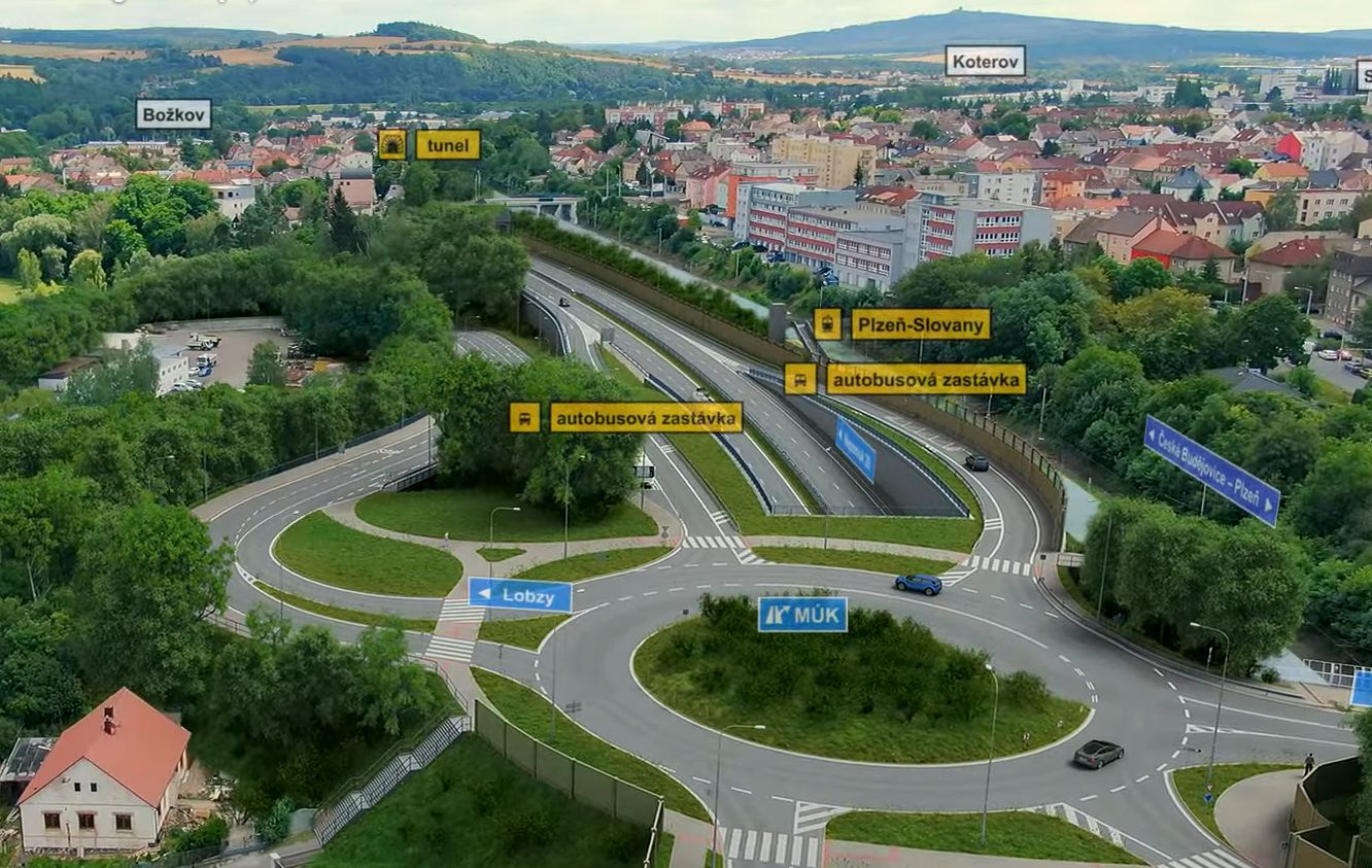 Plzeň chce nejdřív dokončit východní okruh ke Slovanům. Průtah městem se odsouvá