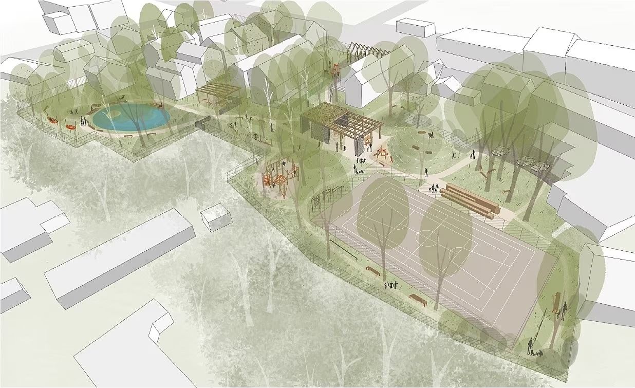 obrázek: Velká proměna centra Starého Plzence začíná. Smetanka dostane park, jezírko i sportoviště