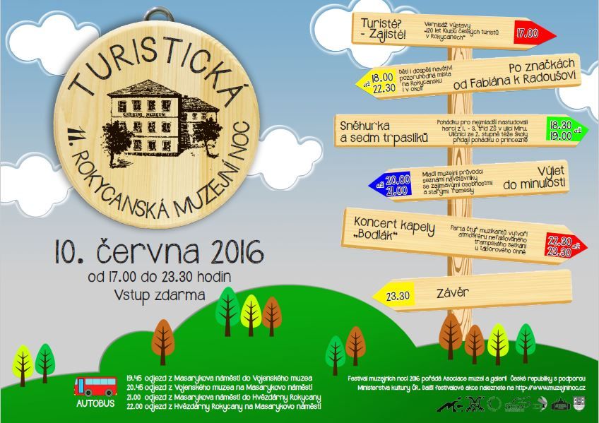 11. Rokycanská muzejní noc slaví 120. narozeniny Klubu českých turistů