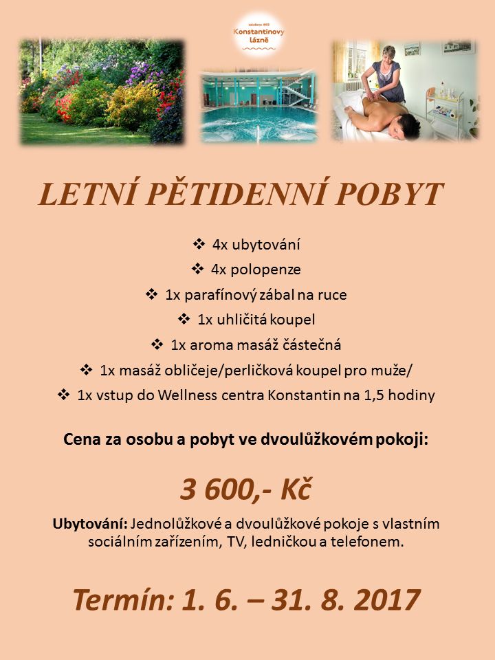 Letní pětidenní pobyt