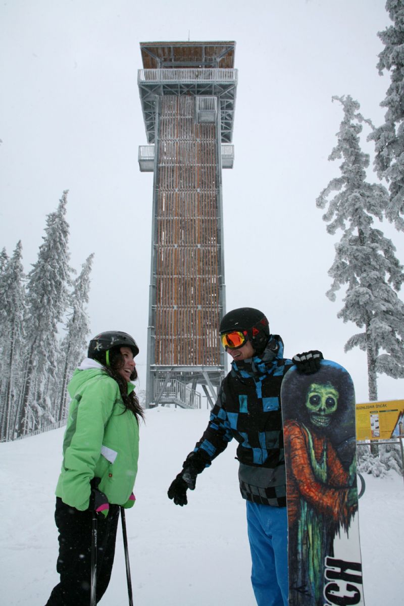 Špičák se v těchto dnech chlubí perfektními podmínkami