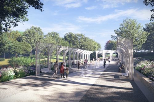 obrázek:Konstantinovy Lázně opraví kolonádu a pitný pavilon, park obnoví s vodními prvky do 2033