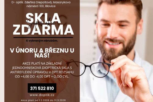 obrázek:AKCE skla ZDARMA - optika BLOVICE