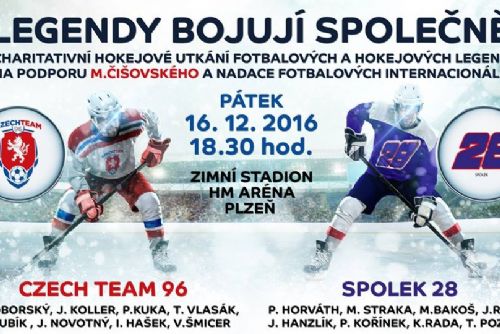 obrázek:Charitativní hokejové utkání „Legendy bojují společně“ již tento pátek